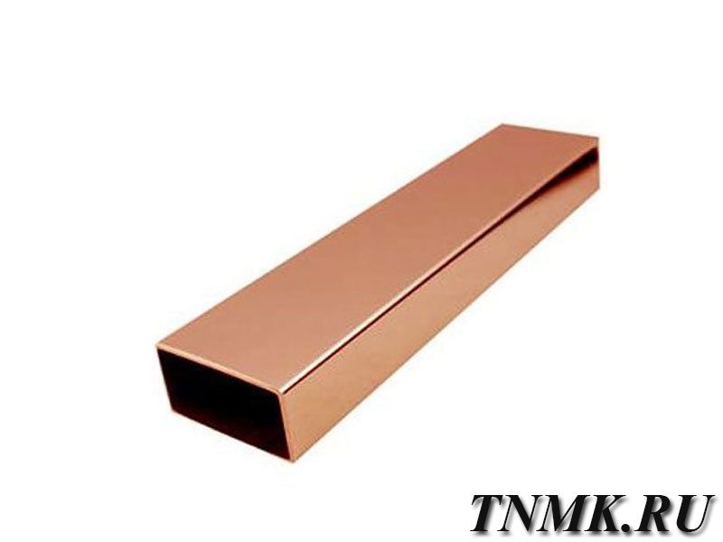 Труба медная профильная 10х10х1,5 М3 ТУ 48-21-295 купить в Орле