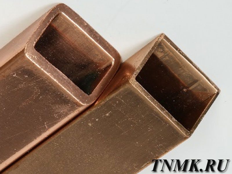 Труба медная профильная 5х10х1,5 М1 ГОСТ 16774-2015 купить в Орле