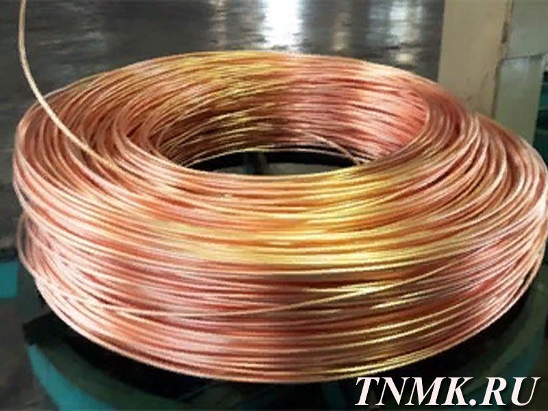 Проволока медная М0б 4,0 мм ДКРНТ в бухте купить в Орле