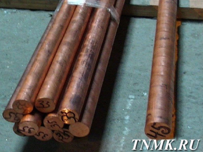 Пруток медный 50 мм М1 ГОСТ 1535-2006 купить в Орле